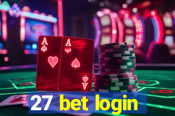 27 bet login
